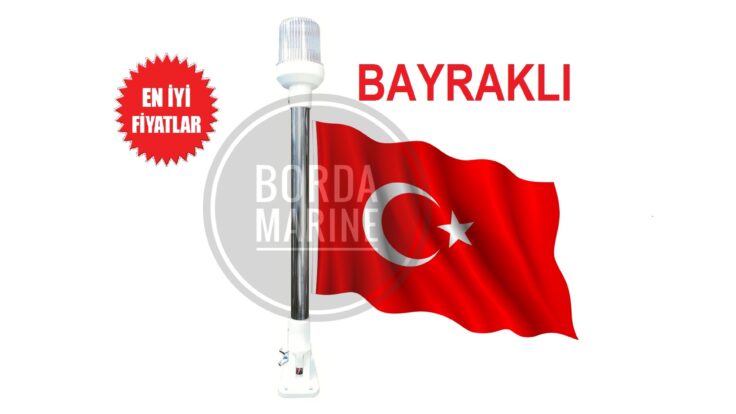 IŞIKLI BAYRAK DİREĞİ 50 CM