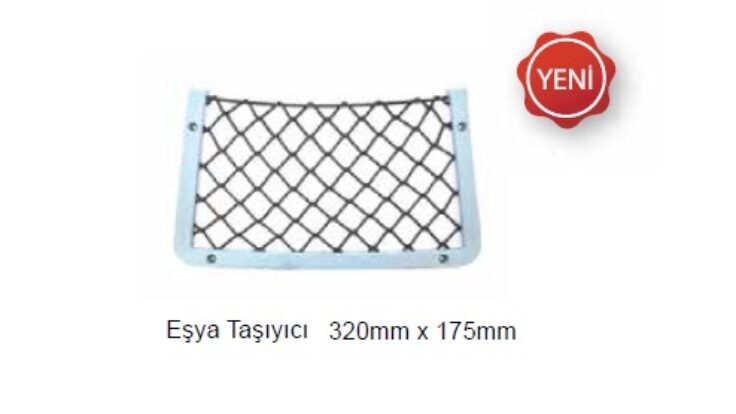 PLASTİK FİLELİ CEPLİK, TEKNE EŞYA CEPLİĞİ 175mm x 320mm