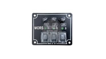 MORS 3’lü İzoleli Ve Işıklı Switch Panel (Yatay)
