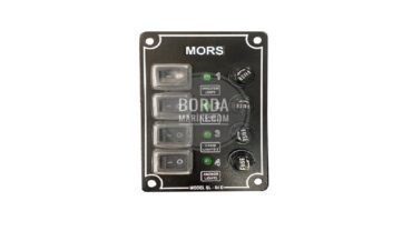 MORS 4’lü İzoleli Ve Işıklı Switch Panel (DİKEY)