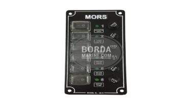 MORS 6’LI İZOLELİ VE IŞIKLI SWİTCH PANEL (DİKEY)