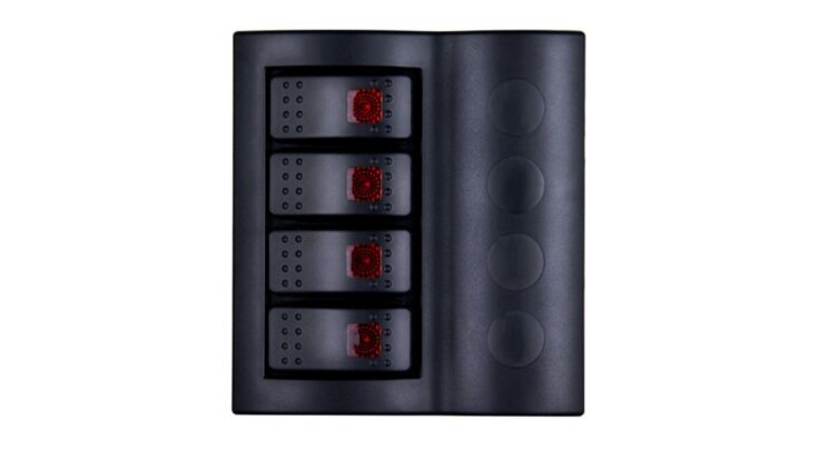 4’lü BFY Otomatik Sigortalı Ve Işıklı Switch Panel