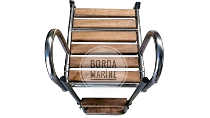 KROM TEKNE MERDİVENİ, DİNLENCELİ PLATFORM MERDİVEN