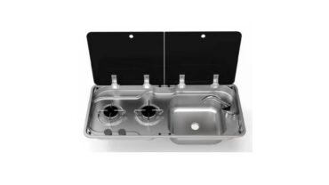 UNİVERCAL 2 CAM KAPAKLI, OCAK EVYE KOMBİNASYON 36×78 CM