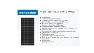 460W SENSATİON FULL-BLACK GÜNEŞ PANELİ