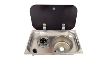 UNİVERCAL CAM KAPAKLI TEK GÖZ OCAK EVYE SET